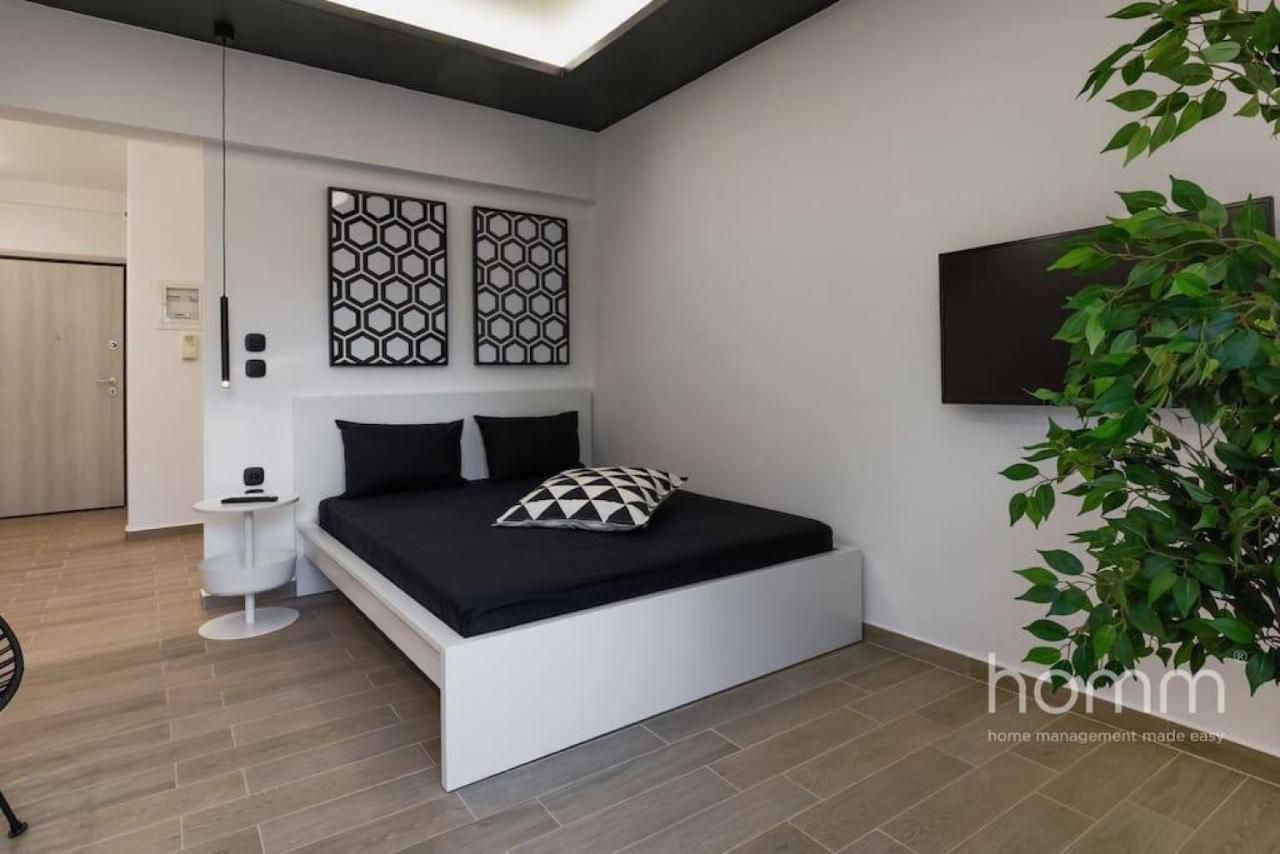 34Sqm Minimal Homm Apartment With Acropolis View Atény Exteriér fotografie