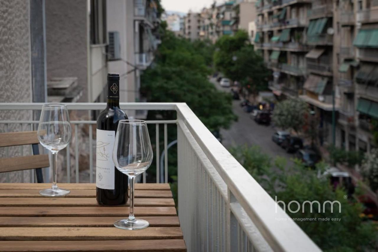 34Sqm Minimal Homm Apartment With Acropolis View Atény Exteriér fotografie